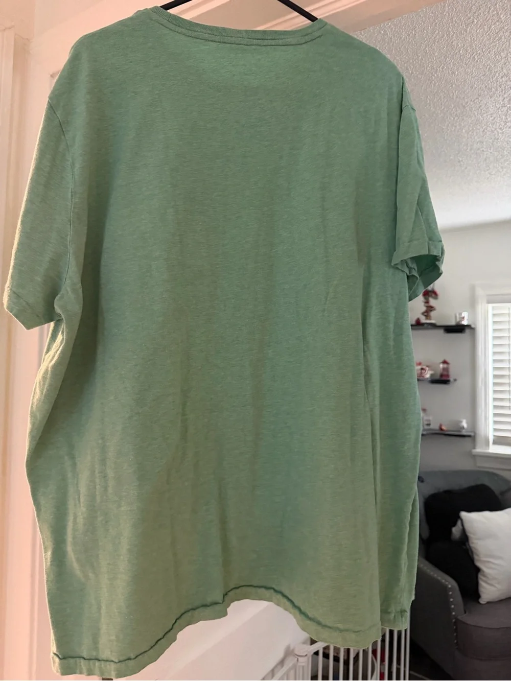 Polo by Ralph Lauren Green Heather Crewneck with Pink Pony
